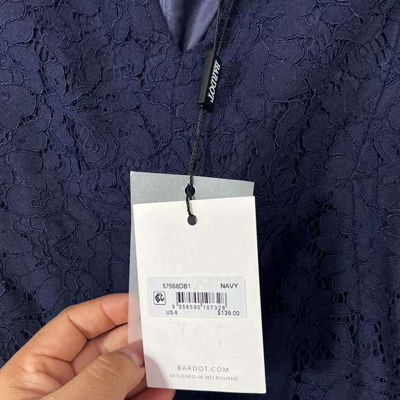 Bardot Womens Plunging Midi Semi-Formal Cocktail and Party Dress BHFO 0754 SZ L - Picture 11 of 11